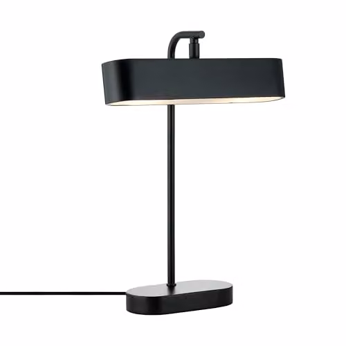 Nordlux Merlin Modern Metal Table Lamp, Black, H: 41.0 cm, W: 10.6 cm, D: 30.0 cm