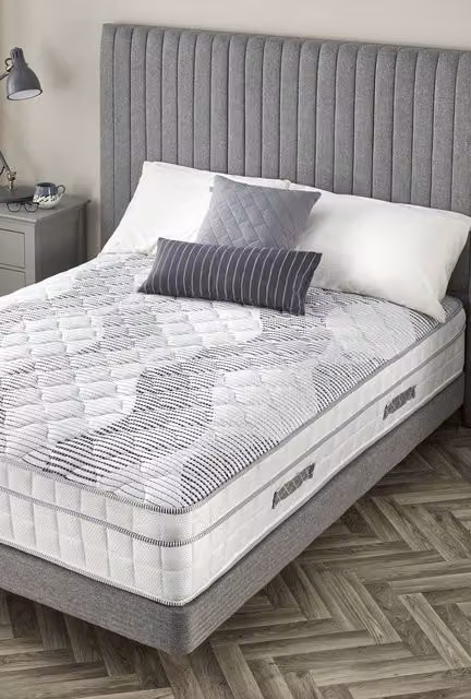 Somnior Hybrid Pocket Spring Memory Foam Mattress, White, W/D/H: 180 x 200 x 25 cm – 1