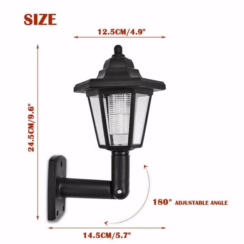 Kelvenix Set of 4 Solar Powered LED Wall Lanterns in Black – 2