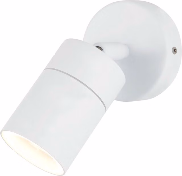 Litecraft Kenn Adjustable Outdoor Wall Light, White