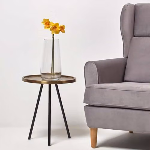 HOMESCAPES Set of 3 Artificial Yellow Daffodils, Height: 55 cm – 2