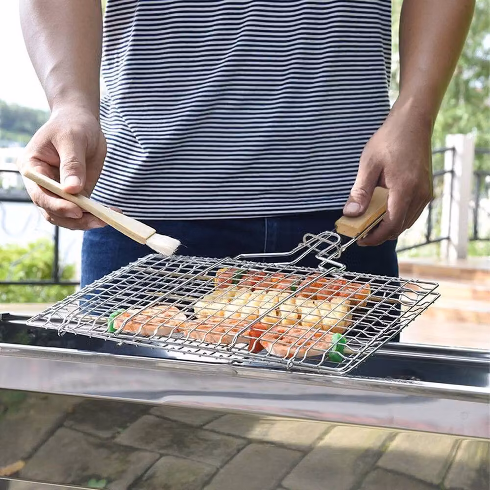 Kelvenix Barbecue Steak Pan Tray in Silver Stainless Steel, W: 40.5 cm, D: 33 cm – 2