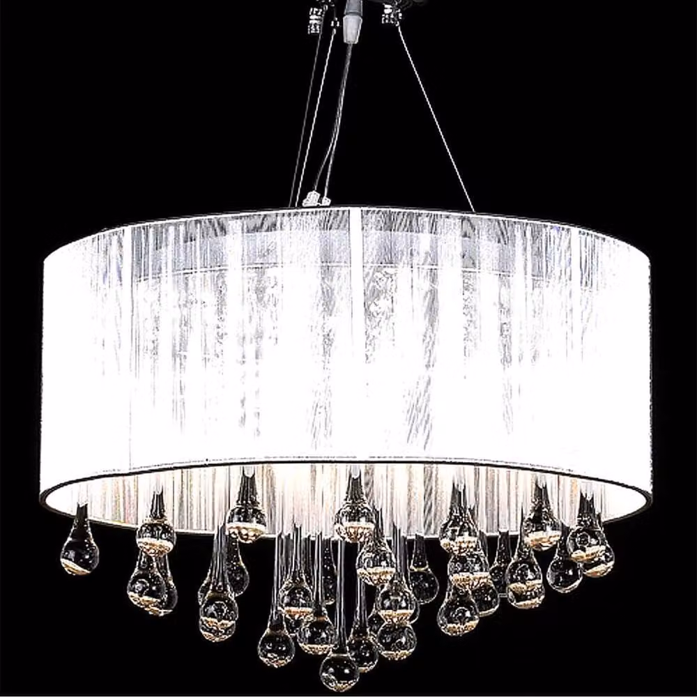 Berkfield Home White and Chrome Crystal Chandelier – 2