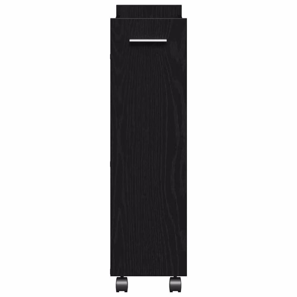 Berkfield Home Rolling Cabinet in Black Oak, W/D/H: 60 x 22 x 79 cm – 4