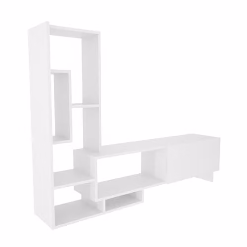 Decorotika Pegai White Modern TV Unit for Living Rooms W/D/H: 160 x 29.5 x 27.2 cm – 3