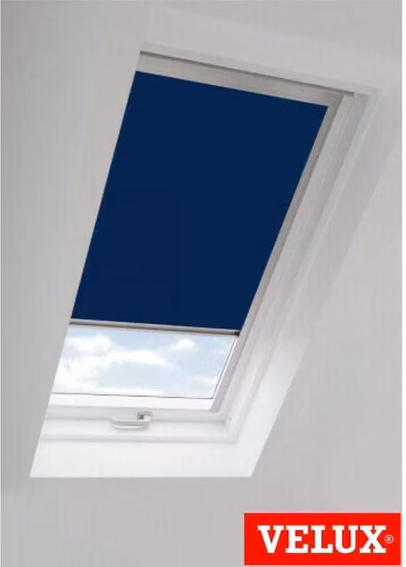New Edge Blinds Aruba Blue Thermal Blackout Skylight Roller Blinds for Velux Roof Windows G Codes, W: 118 cm, H: 94 cm