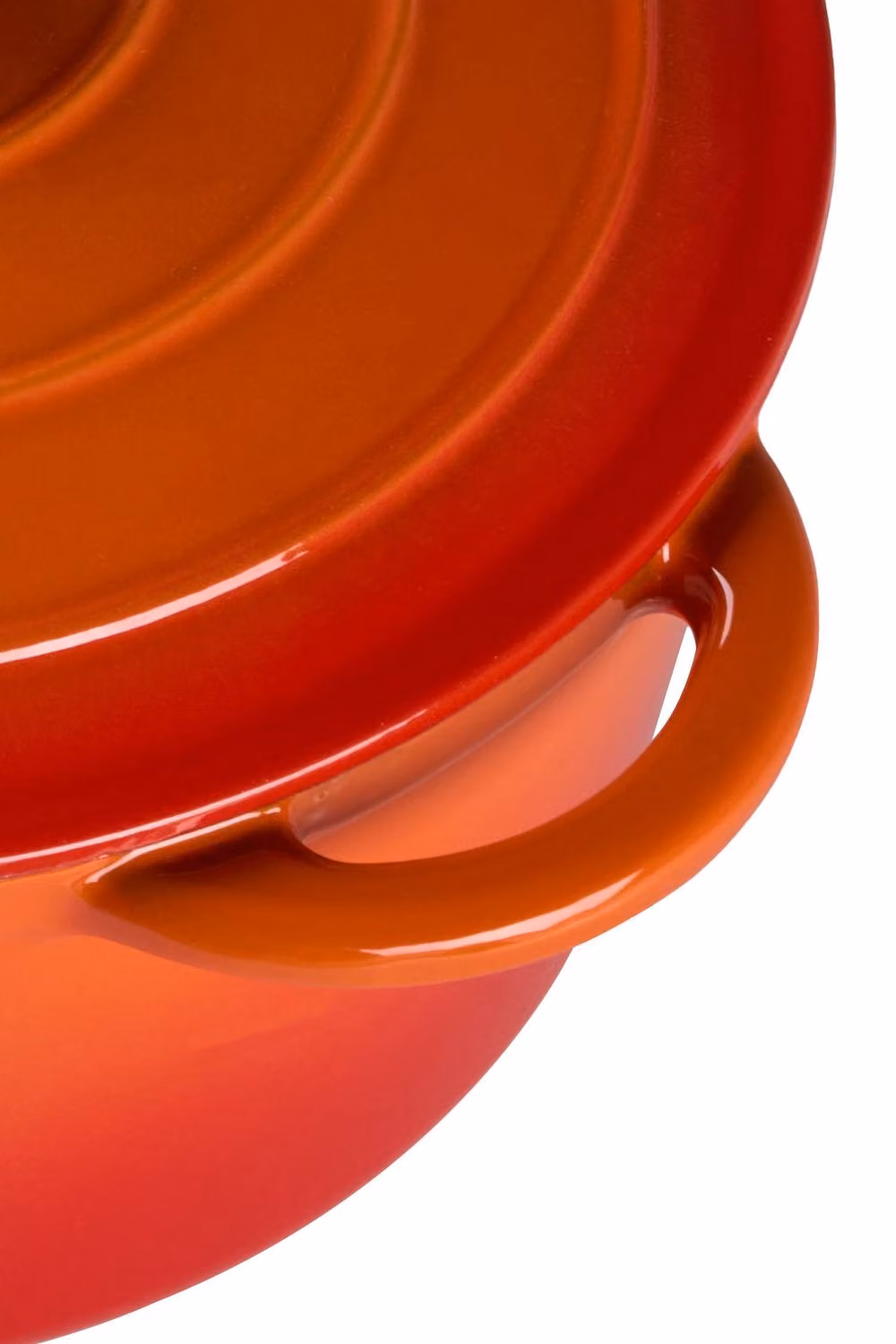 Garden Sanctuary Orange Enamelled Cast Iron Dutch Oven Casserole Pot with Lid, 5 l – 6