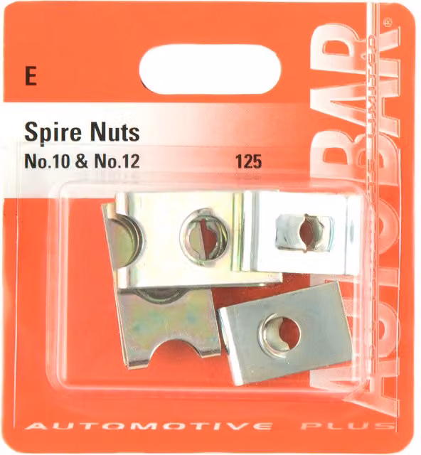 Autobar Bright Silver Spire Nuts No.10 and No.12