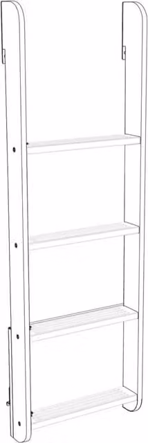 Oeuf NYC Perch Ladder Conversion Kit in White Birch Wood