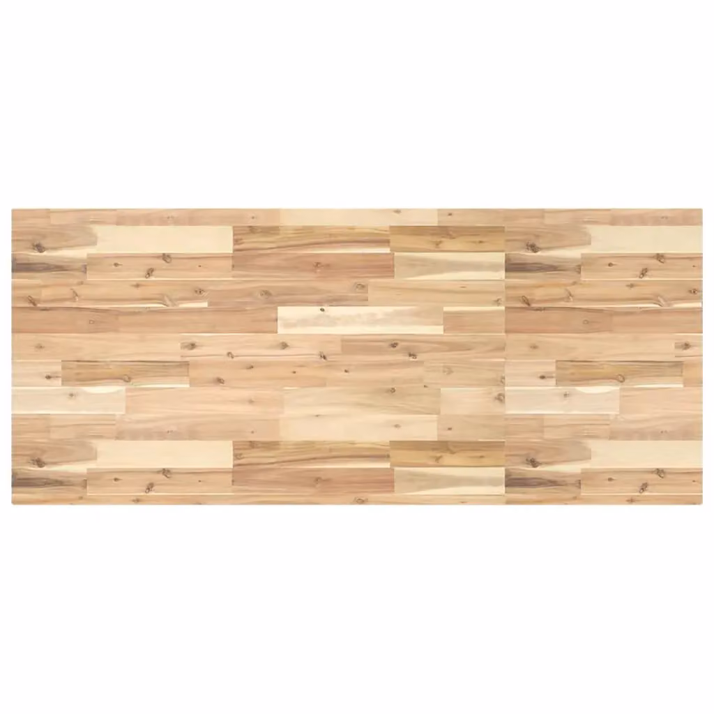 Berkfield Home Rectangular Table Top in Brown Solid Acacia Wood W/D/H: 120 x 60 x 4 cm – 2