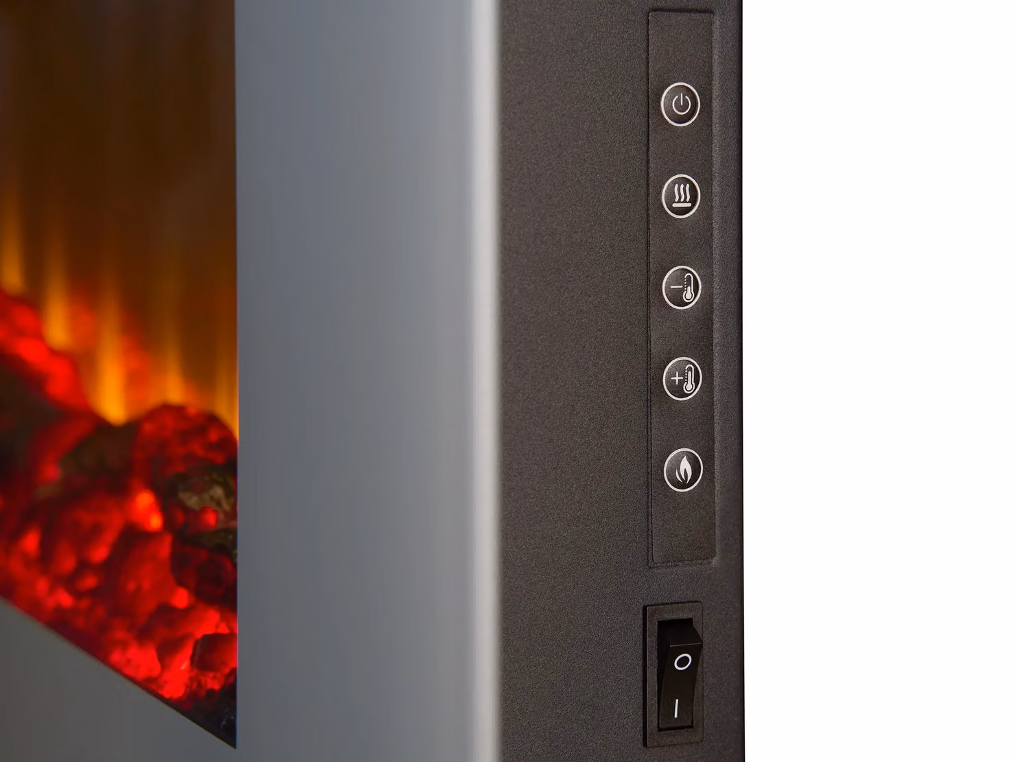 Sureflame WM-9505 Electric Wall Mounted Fire with Remote, Grey, 42 Inch – 3