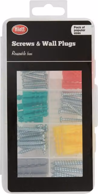 Hiatt Multicolour Plastic Screw Plug Value Kit