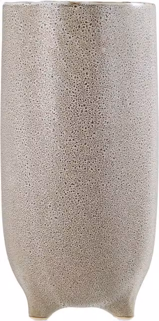 Interiors by Premier Viso Large Face Design Stoneware Vase in Beige and Brown
