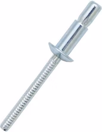 JRP Riveting Products Silver Aluminium Dome Head Rivets, 4.8 x 10mm