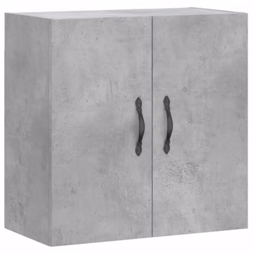 vidaXL Modern Wall Cabinet in Concrete Grey, W: 60 cm, D: 31 cm, H: 60 cm