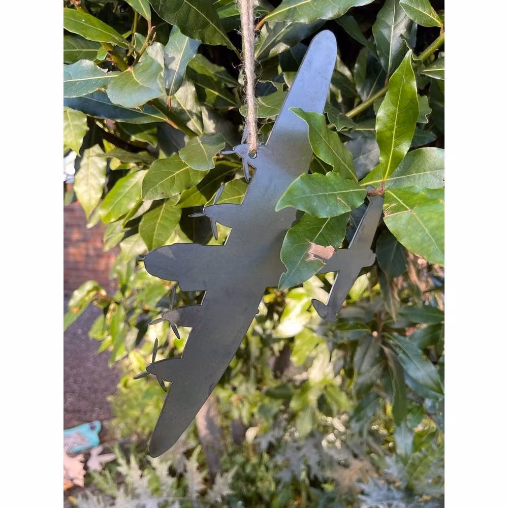 Poppyforge Hanging Lancaster Garden Art in Silver Metal, W: 20 cm, H: 20 cm – 2