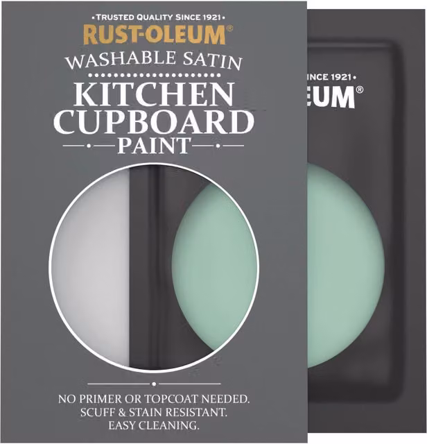 Rust-Oleum Kitchen Cupboard Satin Finish Tester Sachet in Wanderlust Green, 10ml