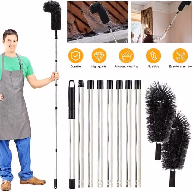 NESTLUNE Adjustable Gutter Cleaning Tool in Black – 1