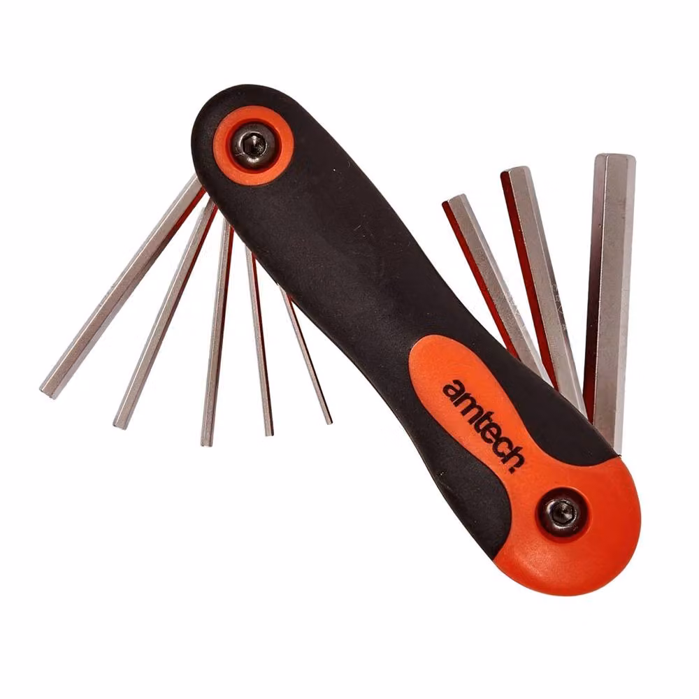 Amtech 8-Piece Folding Hex Key Set in Multicolour – 2