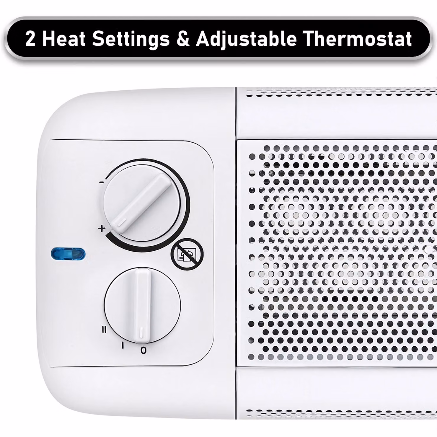 MYLEK 2kW White Mica Electric Low Level Radiator with Advanced Thermostat – 4