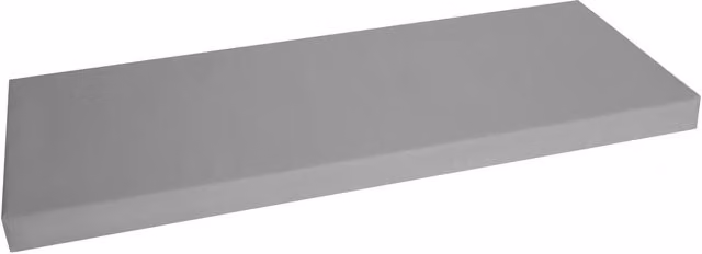 Roseley Water Repellent 4 Seater Rectangular Bench Pad in Dark Grey with Foam Filling and Polyester Cover