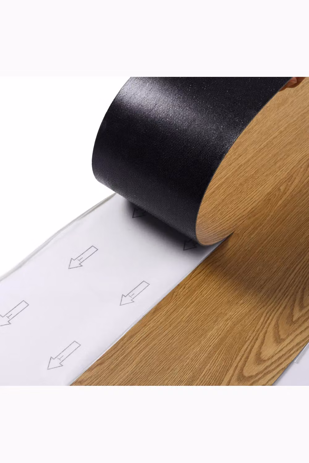 Living and Home Brown Wood Grain Effect Self Adhesive PVC Flooring, 36 Pieces, 5m2 Pack – 3