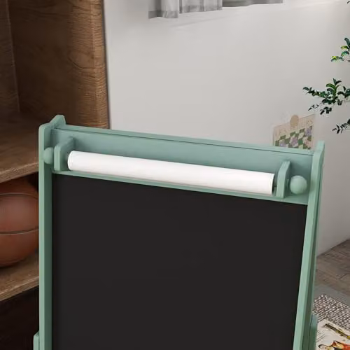 AIYAPLAY 3 in 1 Double-Sided Kids Art Easel with Paper Roll, Green – 4