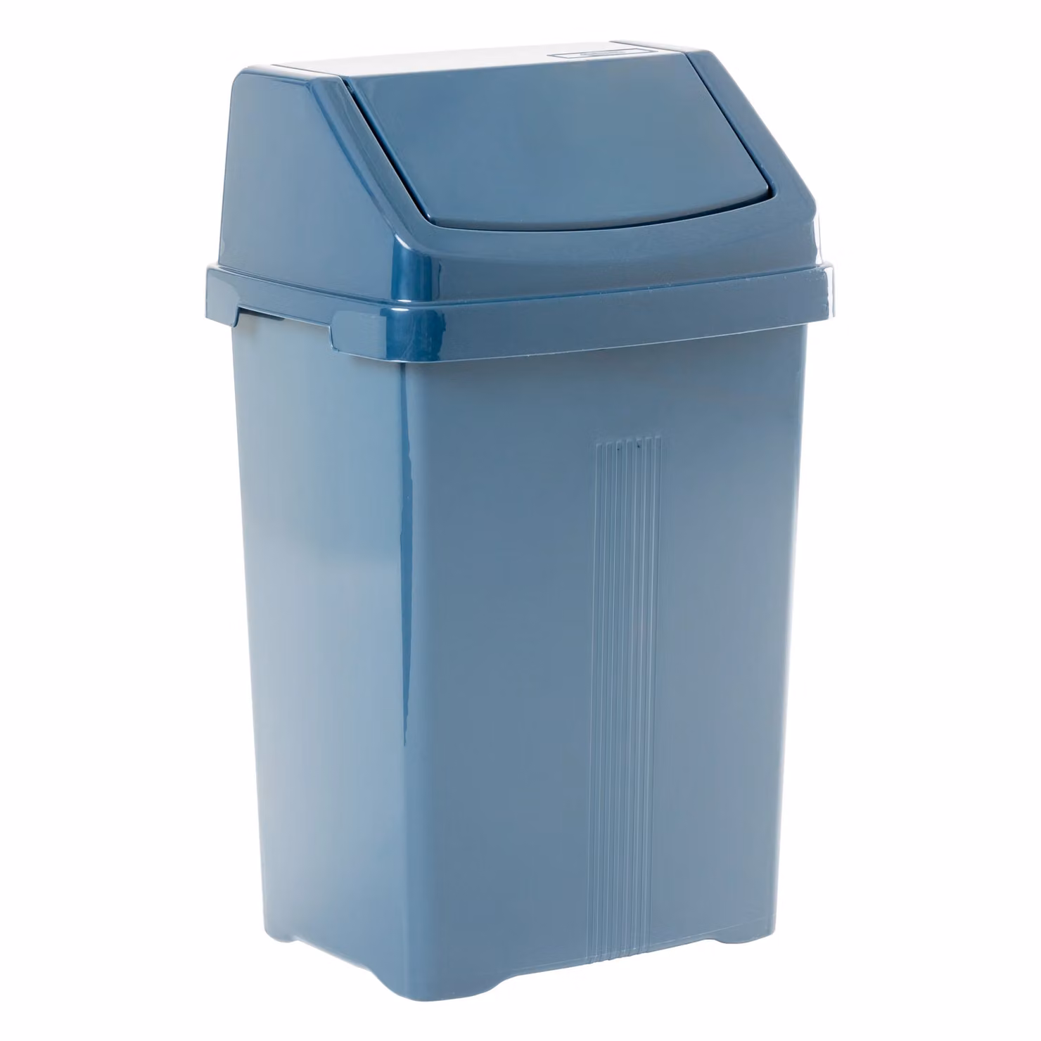 Wham 25L Plastic Swing Top Waste Bin in Blue – 2