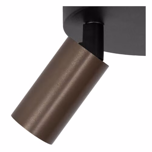 Lucide Ritmo Adjustable Ceiling Spotlight in Brown, Diameter: 15 cm, 2xGU10 – 3