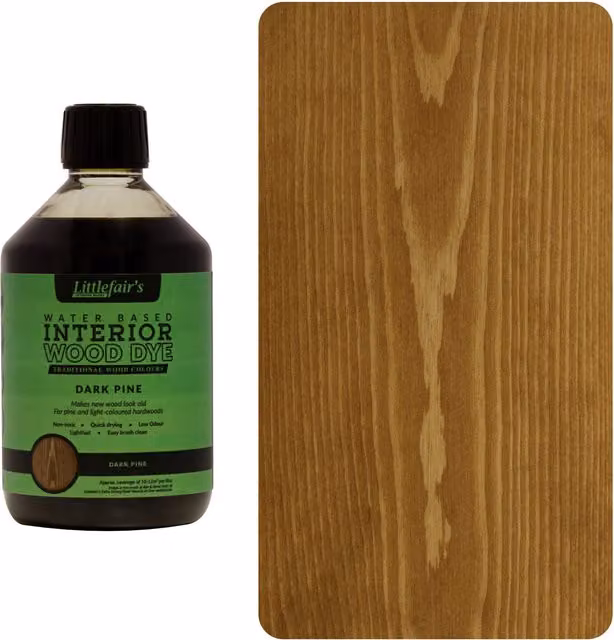 Littlefair's Indoor Wood Stain in Dark Pine, Brown, 0.5 l