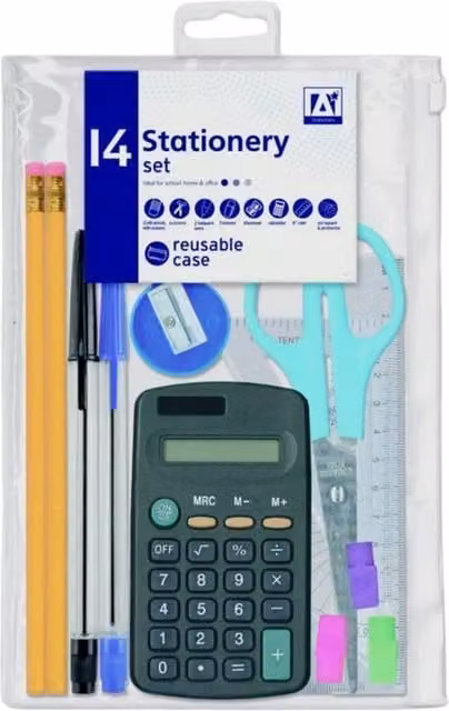 IG Design Multicoloured School Stationery Set