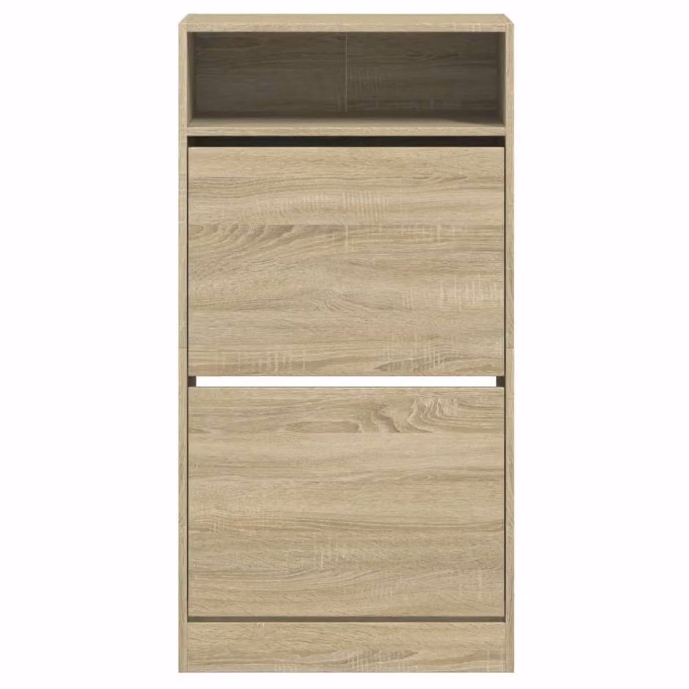 Berkfield Home Sonoma Oak Shoe Cabinet in Light Tan, W/D/H: 60 x 34 x 116 cm – 3