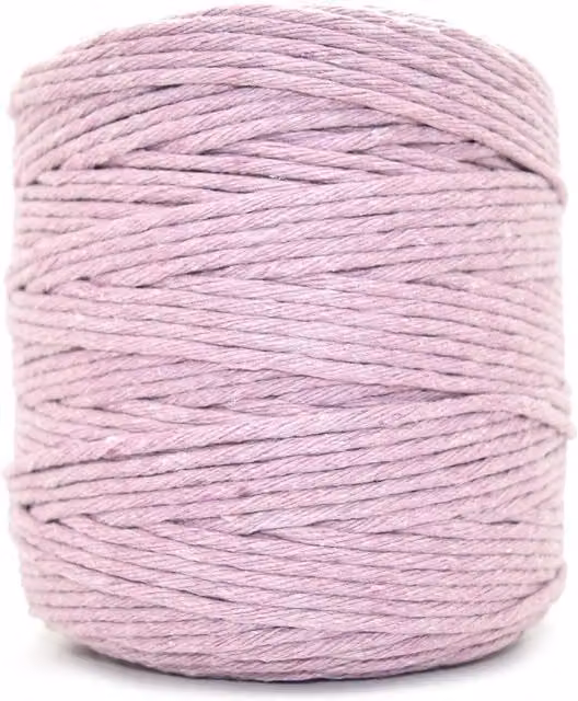 SolaDirect Premium Lavender Macrame Cord, 3 mm Thick Natural Cotton Thread Yarn, 200 m – 1