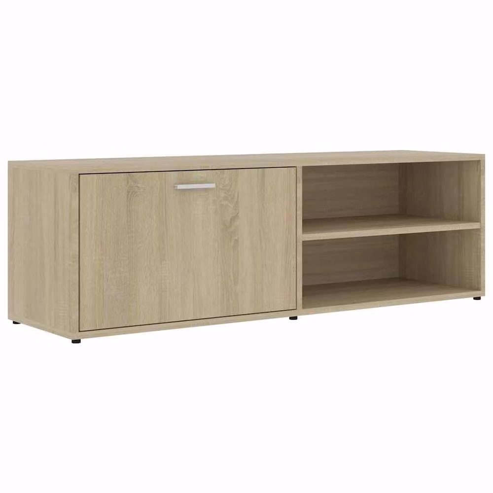 Berkfield Home Modern TV Cabinet in Sonoma Oak Light Brown, W/D/H: 120 x 34 x 37 cm – 2