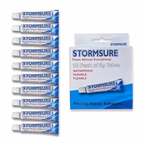 Stormsure Flexible Polyurethane Repair Adhesive, Transparent, 10 x 5g – 2