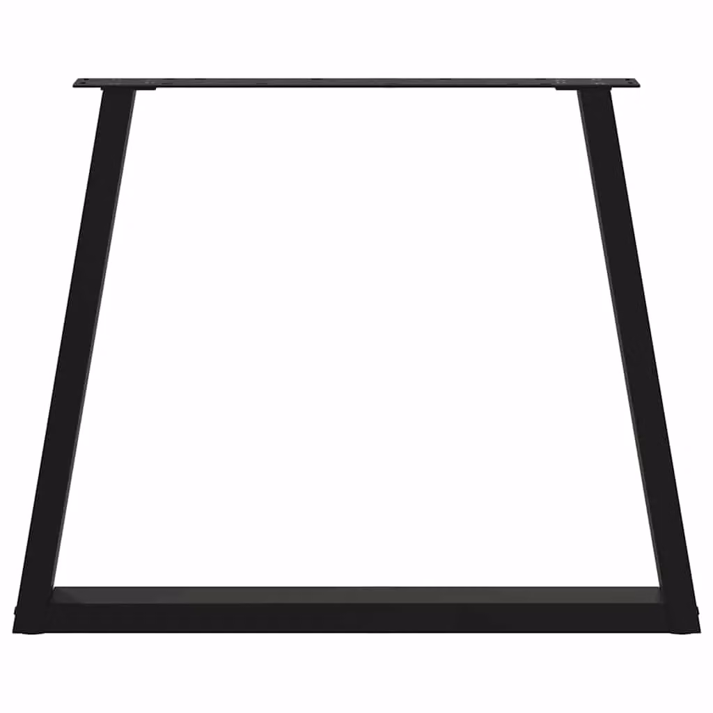 Berkfield Home V-Shape Dining Table Legs, 2 Pieces, Black Steel, H: 72-73.3 cm x W: 70 cm – 4