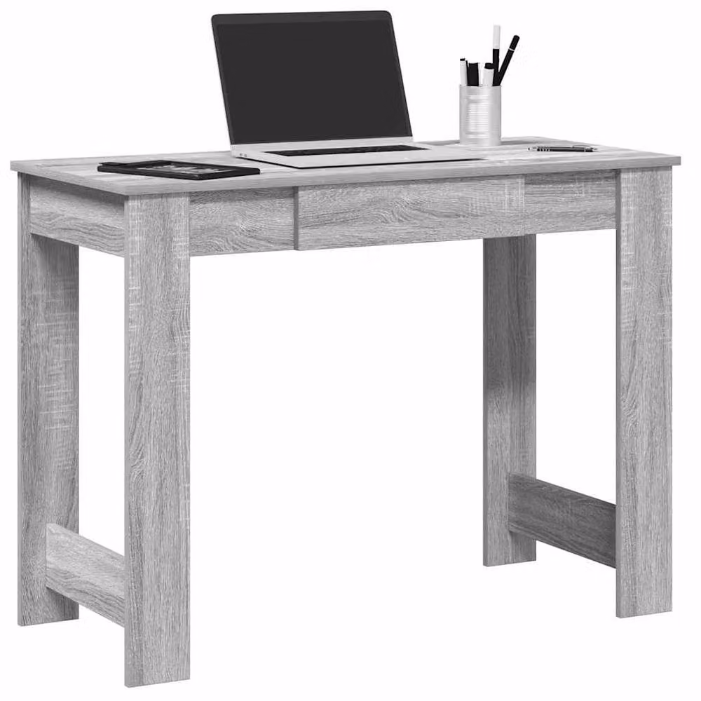 Berkfield Home Modern Grey Sonoma Writing Desk, W/D/H: 100 x 45 x 75 cm – 2