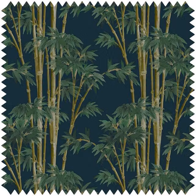 House of Hackney BAMBUSA Velvet in Green and Blue