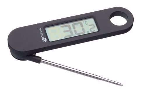 MasterClass Digital Meat Thermometer with Folding Probe, Black – 1