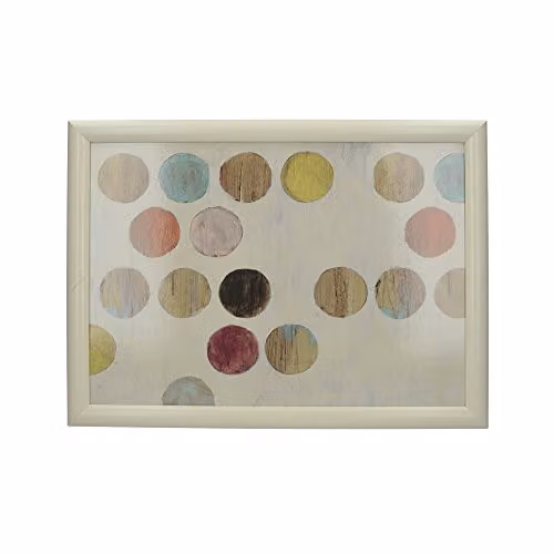 Creative Tops Retro Spots Cushioned Bean Bag Lap Tray, Multi-Colour, W: 44 cm, D: 34 cm
