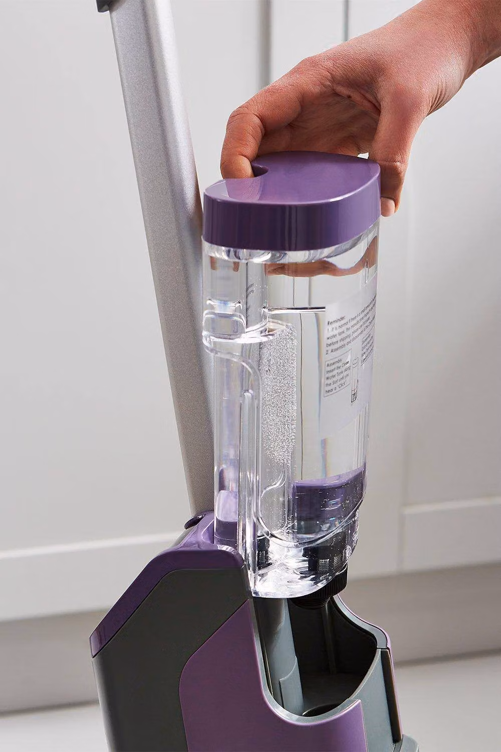 Swan Dirtmaster Crossover All-in-One Wet Dry Vacuum Cleaner in Grey and Purple, Cordless with LED Display and Smart Home Integration – 4