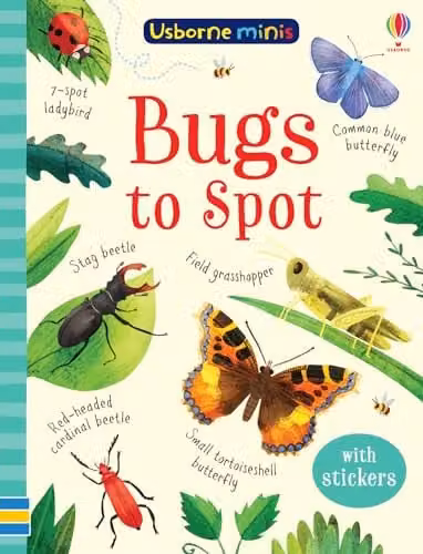 Usborne Minis Bugs to Spot Multicolour Paper Book