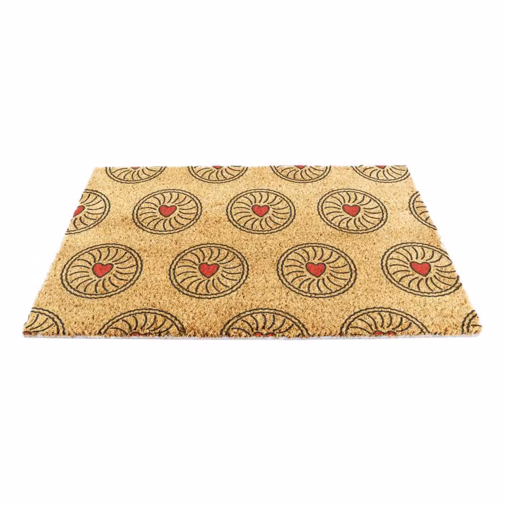 Artsy Mats Jam Biscuit Coir Doormat in Brown, W/D: 90 x 60 cm – 5