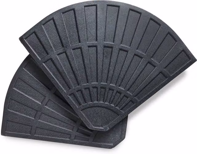 VonHaus Black Banana Parasol Base Pack of 2 for Cantilever Parasols