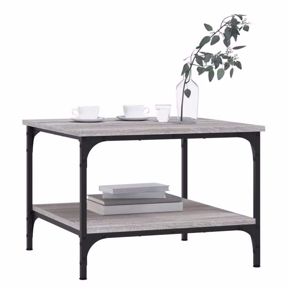 Berkfield Home Grey Sonoma Coffee Table, W/D/H: 55 x 55 x 40 cm – 3