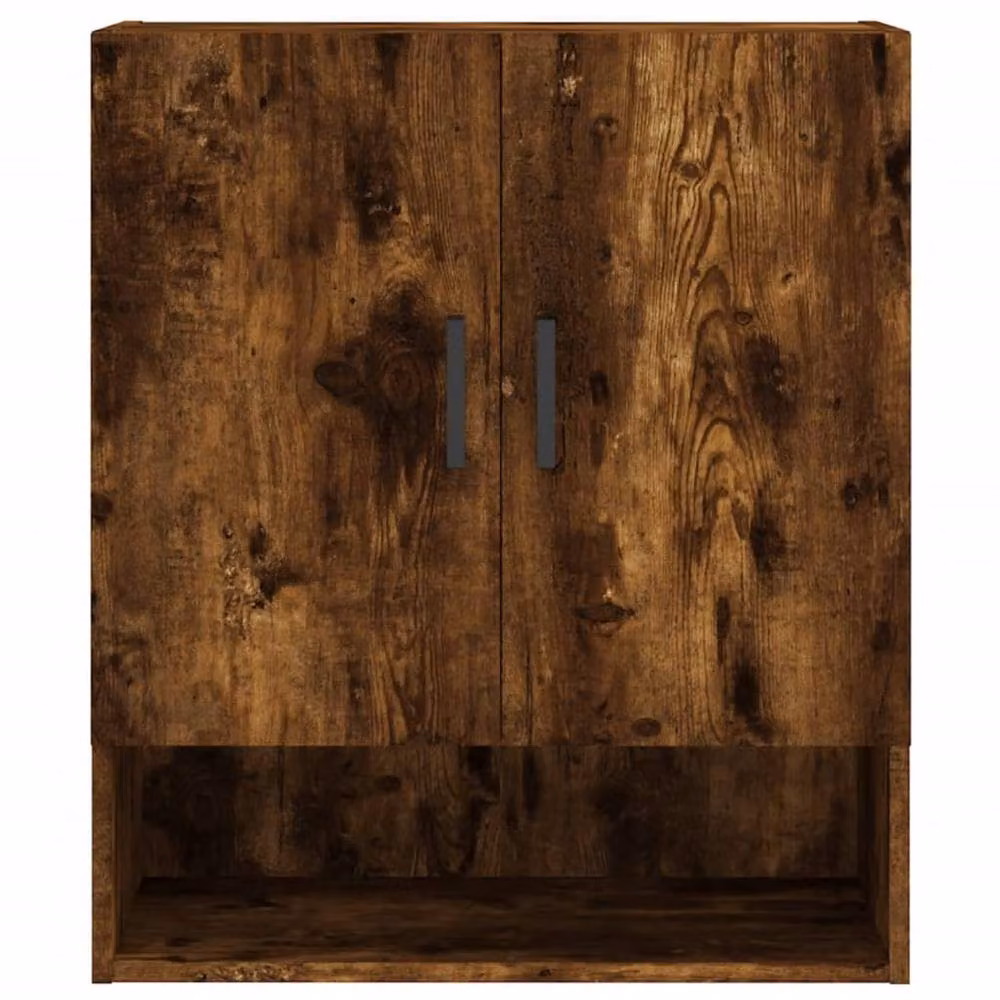 Berkfield Home Smoked Oak Wall Cabinet in Brown, W/D/H: 60 x 31 x 70 cm – 5