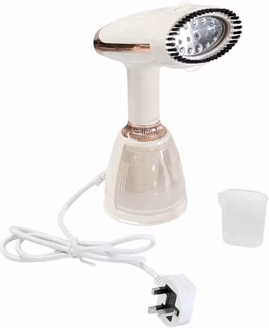 Nordara 1500W Handheld Clothes Steamer in White with 300ml Capacity