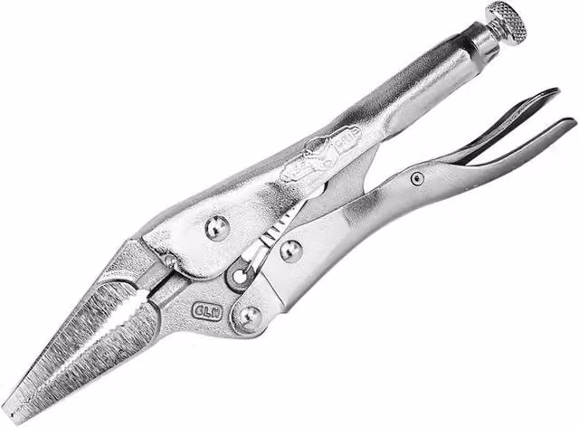 Irwin Long Nose Locking Pliers in Silver and Multicolour