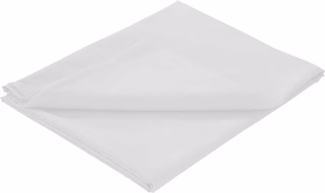 NewEdgeBlinds Basics Plain Flat Sheet, White, W: 90 cm, H: 200 cm