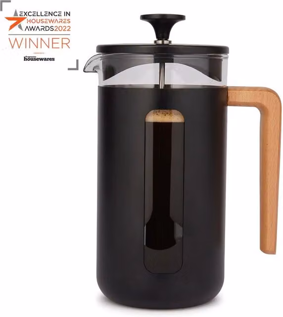 La Cafetiere Pisa Stainless Steel Eight Cup Cafetiere, Black – 2